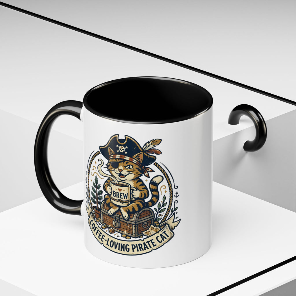 Vintage Sailor Anchor Coffee Mug — Nautical Tattoo Accent Mug (11/15oz)