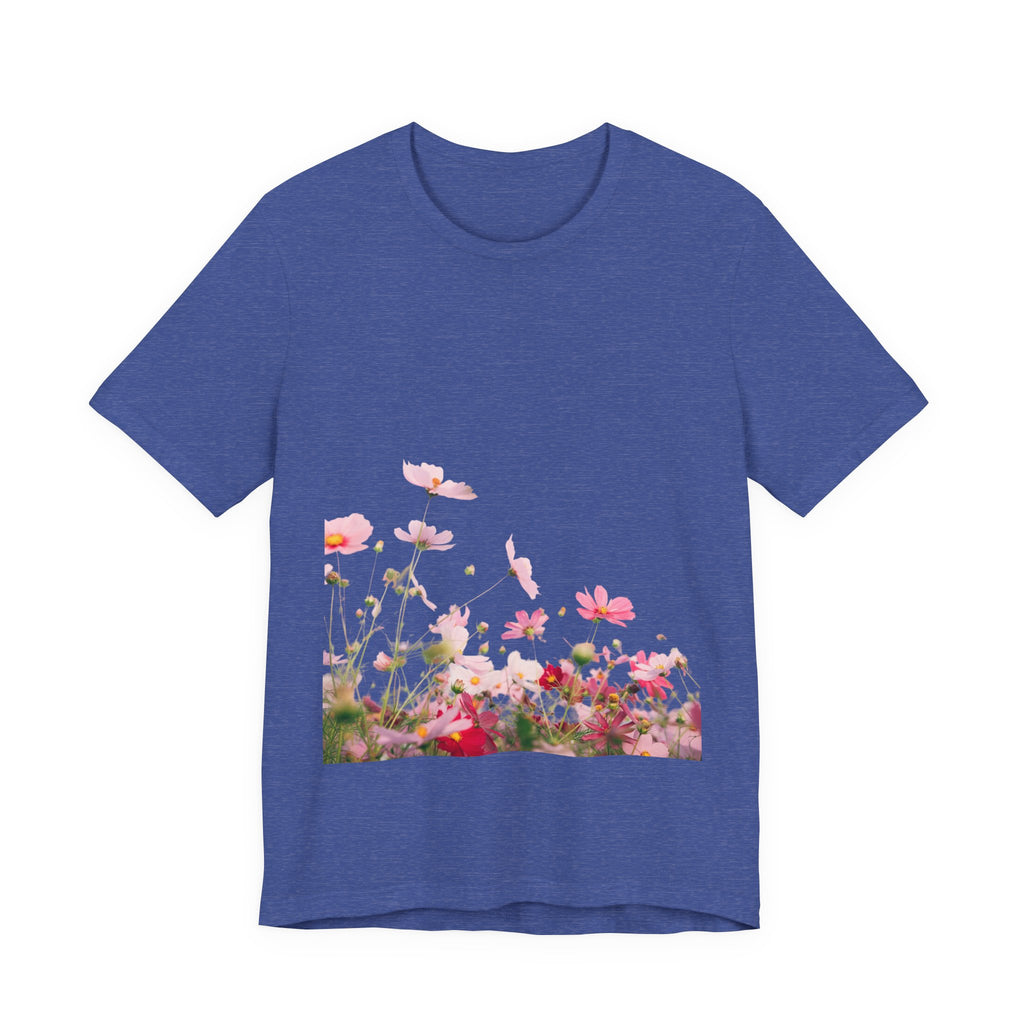 Floral Meadow Tee – Pink Wildflower Field Graphic T-Shirt