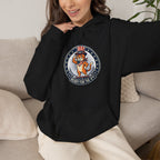 Patriotic Cat Hoodie — "Ready for the Stars" Graphic Pullover