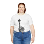 Statue of Liberty Graphic Tee — Black & White NYC Landmark T-Shirt