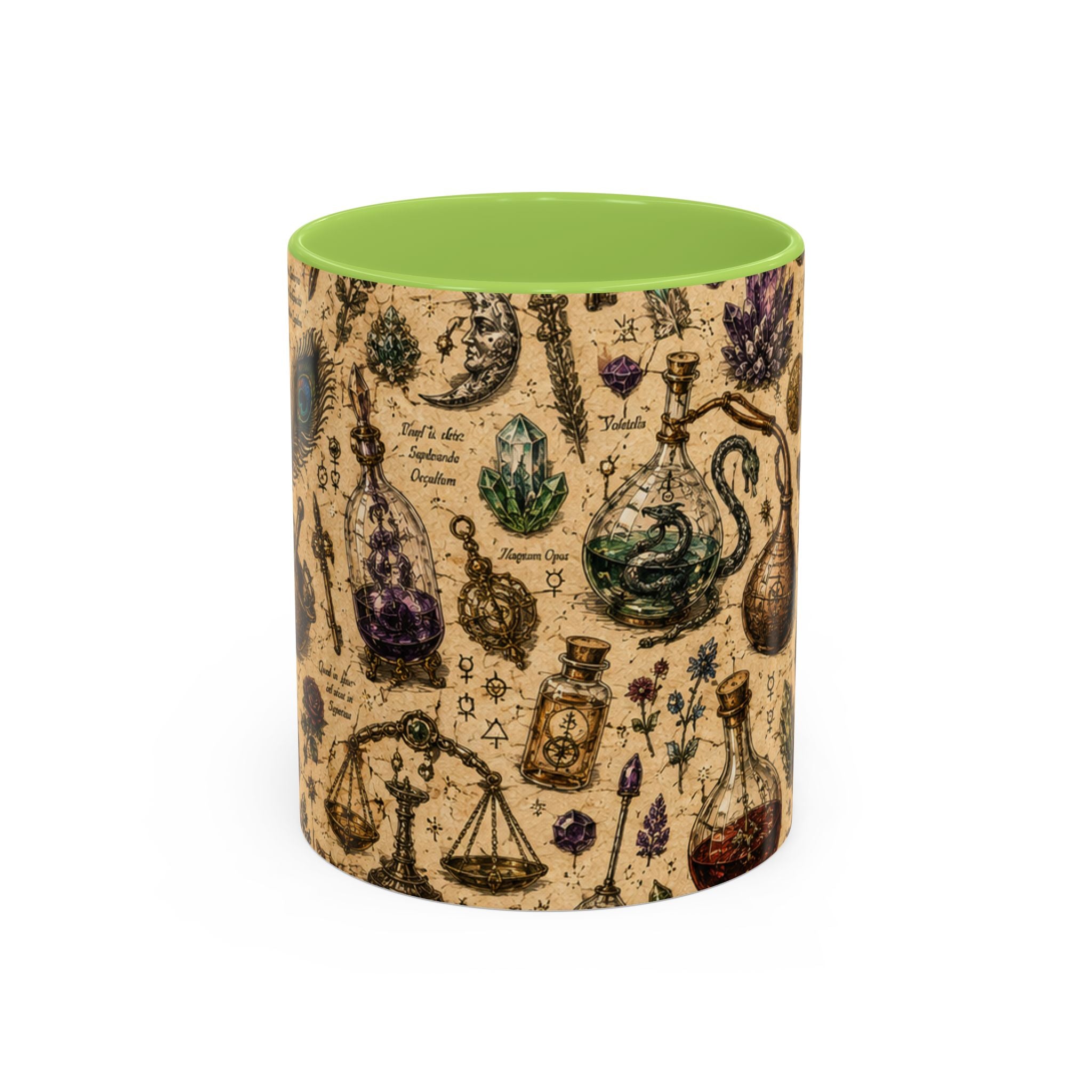 The Alchemist's Cabinet Coffee Mug — Vintage Apothecary Accent Mug (11/15 oz)