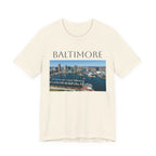 Baltimore Skyline Photo Tee — Inner Harbor Cityscape T-Shirt