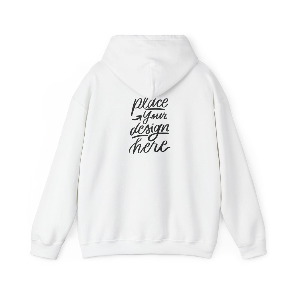 Classic Hoodie with Centered Design – 'Place Your Design Here'