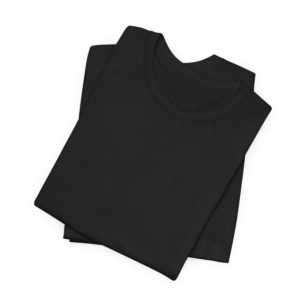Nature Sunset Mountain Back Design T-Shirt — Scenic River & Pine Forest Graphic Tee