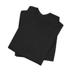 Nature Sunset Mountain Back Design T-Shirt — Scenic River & Pine Forest Graphic Tee