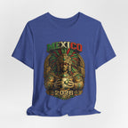 Mexico 2026 Aztec Warrior T-Shirt — Vintage Mexican Pride Soccer World Cup Tee