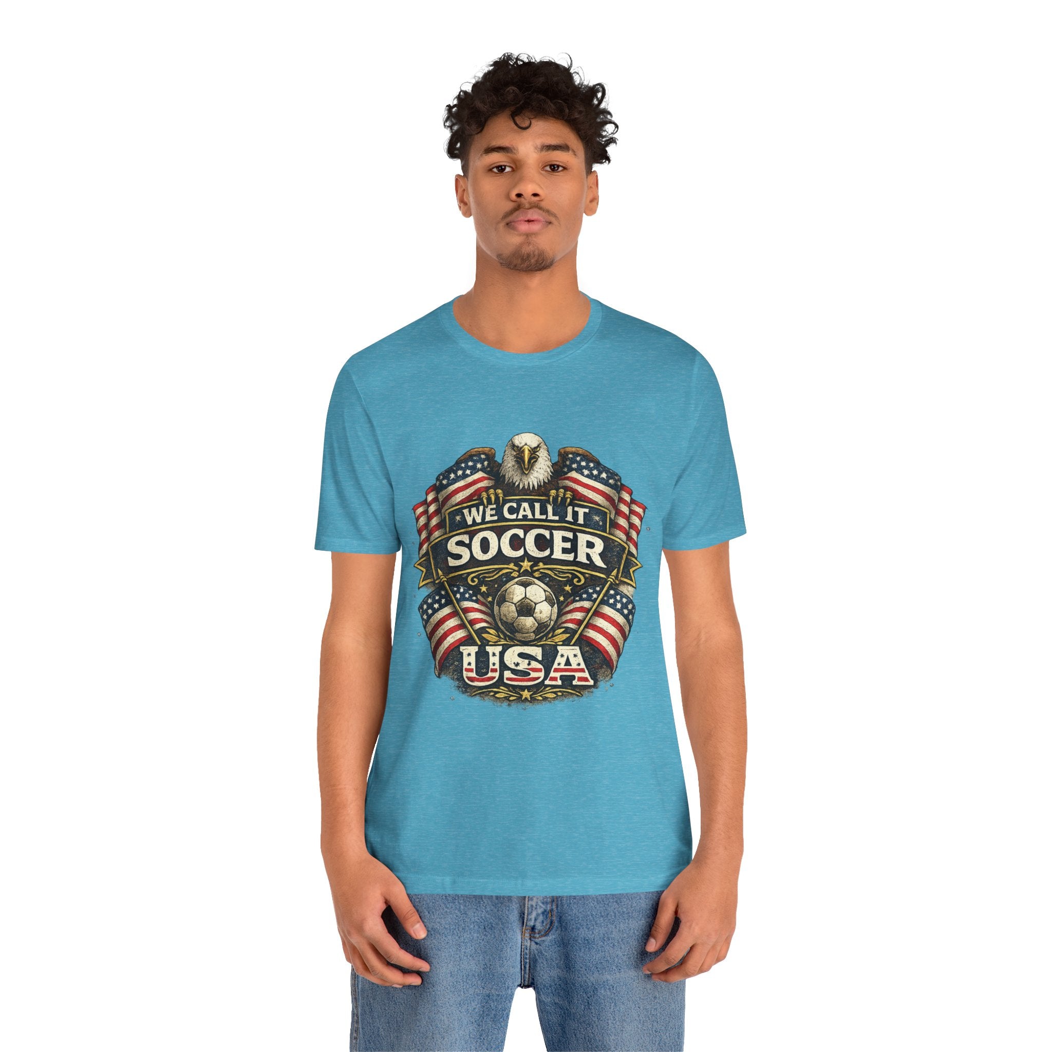 We Call It Soccer USA T-Shirt – Patriotic Eagle Soccer Tee