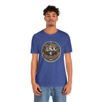 USA Eagle Vintage Patriotic T-Shirt — American Flag Graphic Tee
