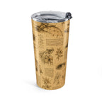 20oz Leonardo da Vinci Sketch Tumbler — Vintage Invention Travel Mug