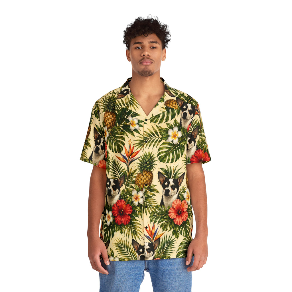 Chihuahua Pineapple Hawaiian Shirt — Tropical Floral Aloha Shirt