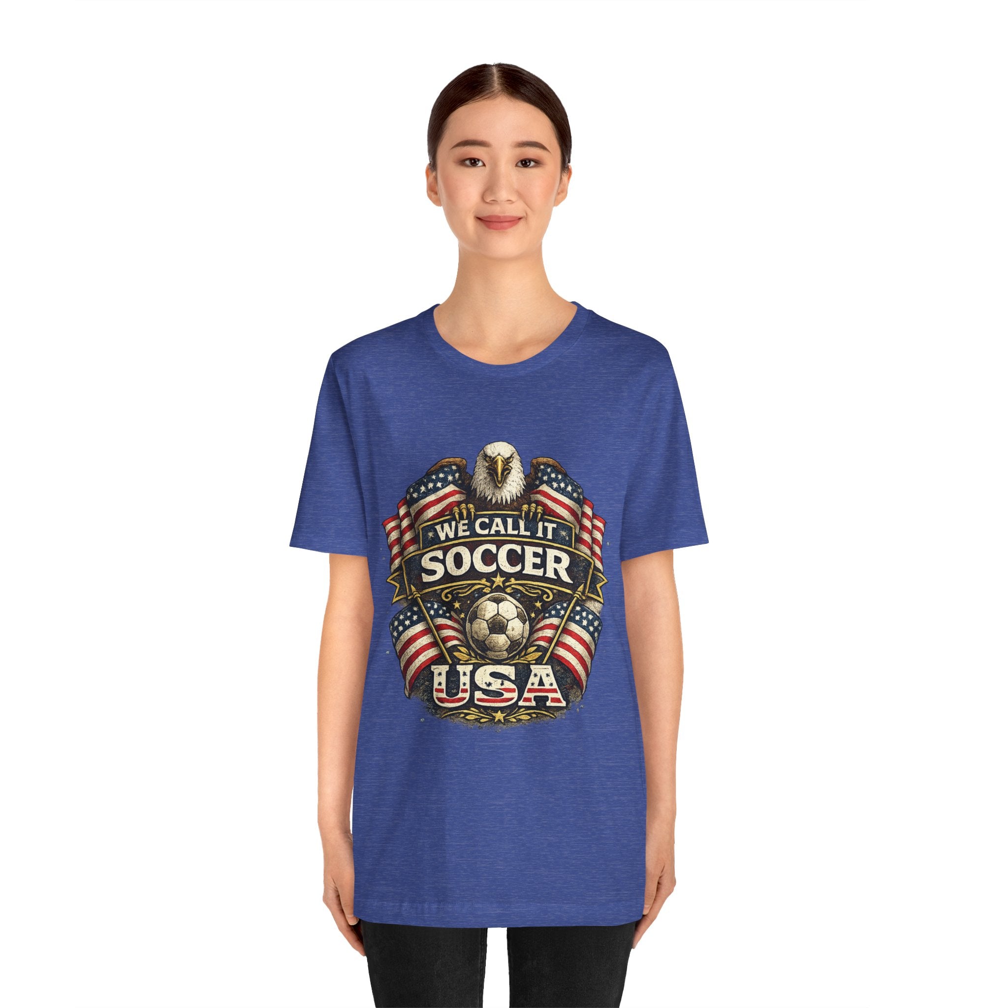 We Call It Soccer USA T-Shirt – Patriotic Eagle Soccer Tee