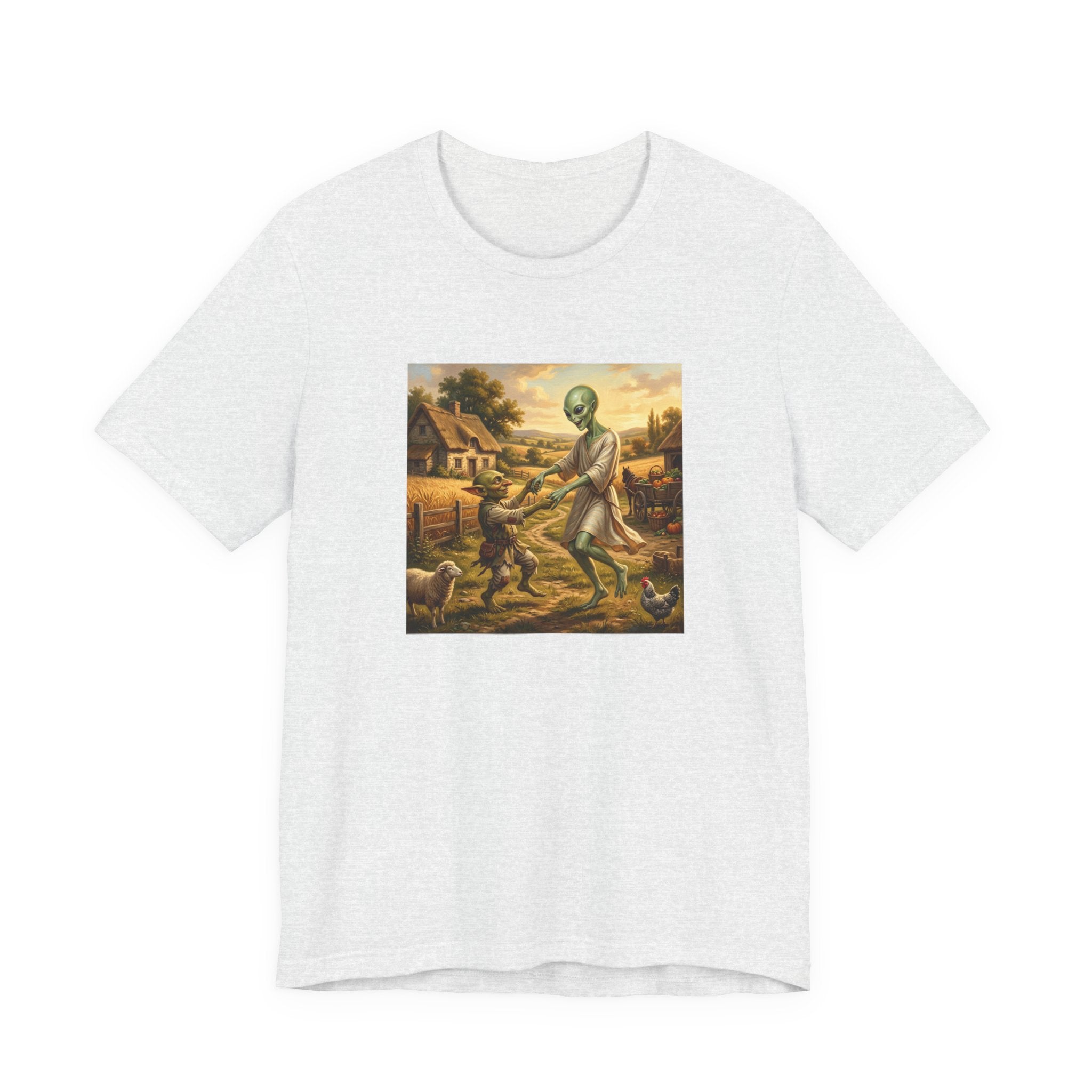 Alien Harvest Vintage Art T‑Shirt
