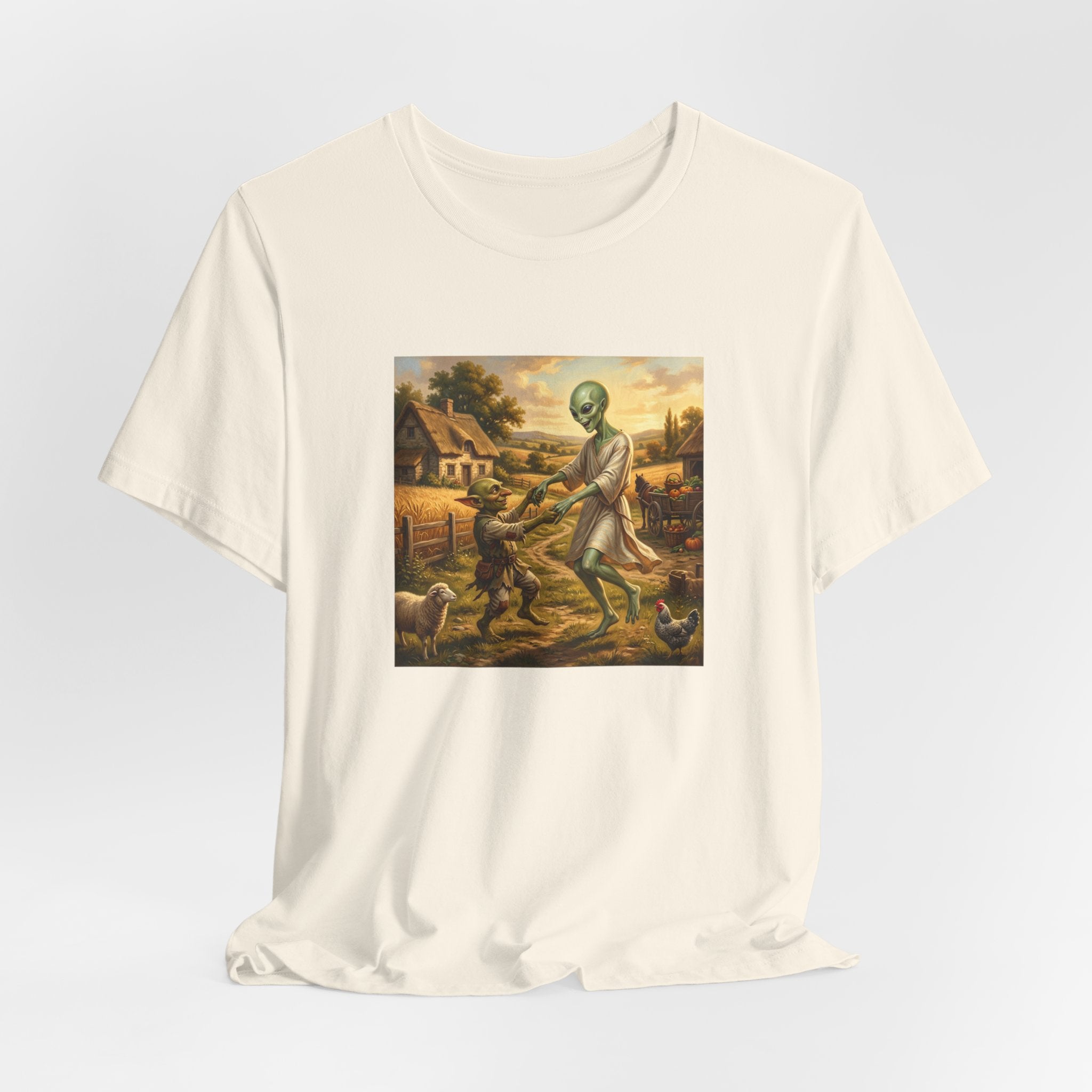 Alien Harvest Vintage Art T‑Shirt
