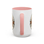 Cat Coffee Mug — Cute Orange Kitty Holding ‘Coffee’ Accent Ceramic Mug (11/15 oz)