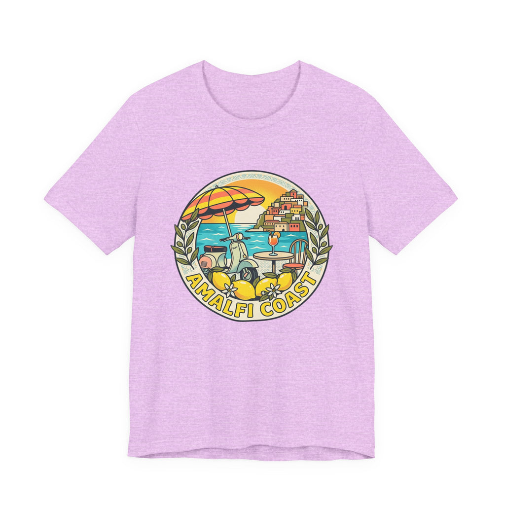 Amalfi Coast Vintage Travel Tee — Scenic Lemon & Vespa Graphic