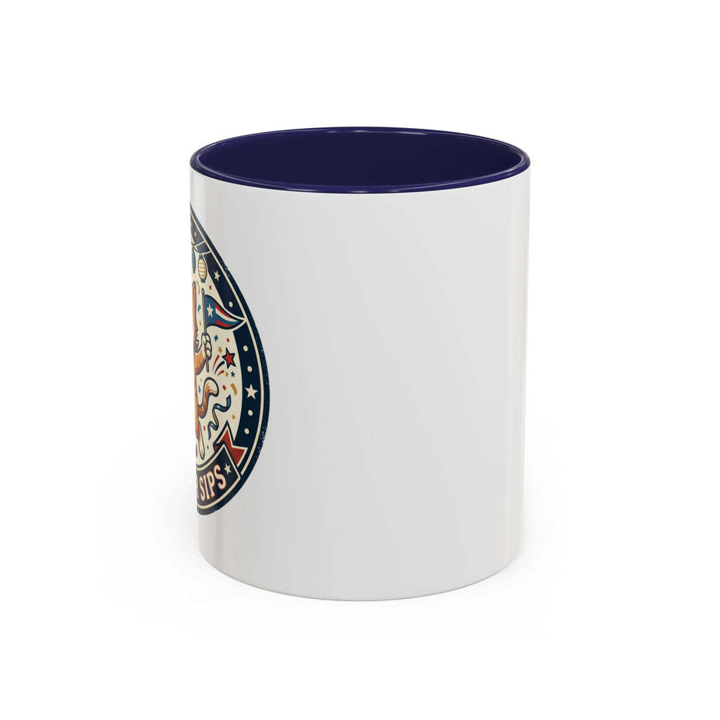 Space Camper Patch Coffee Mug — Retro Astronaut Camper 11/15oz Accent Mug