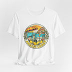 Amalfi Coast Vintage Travel Tee — Scenic Lemon & Vespa Graphic