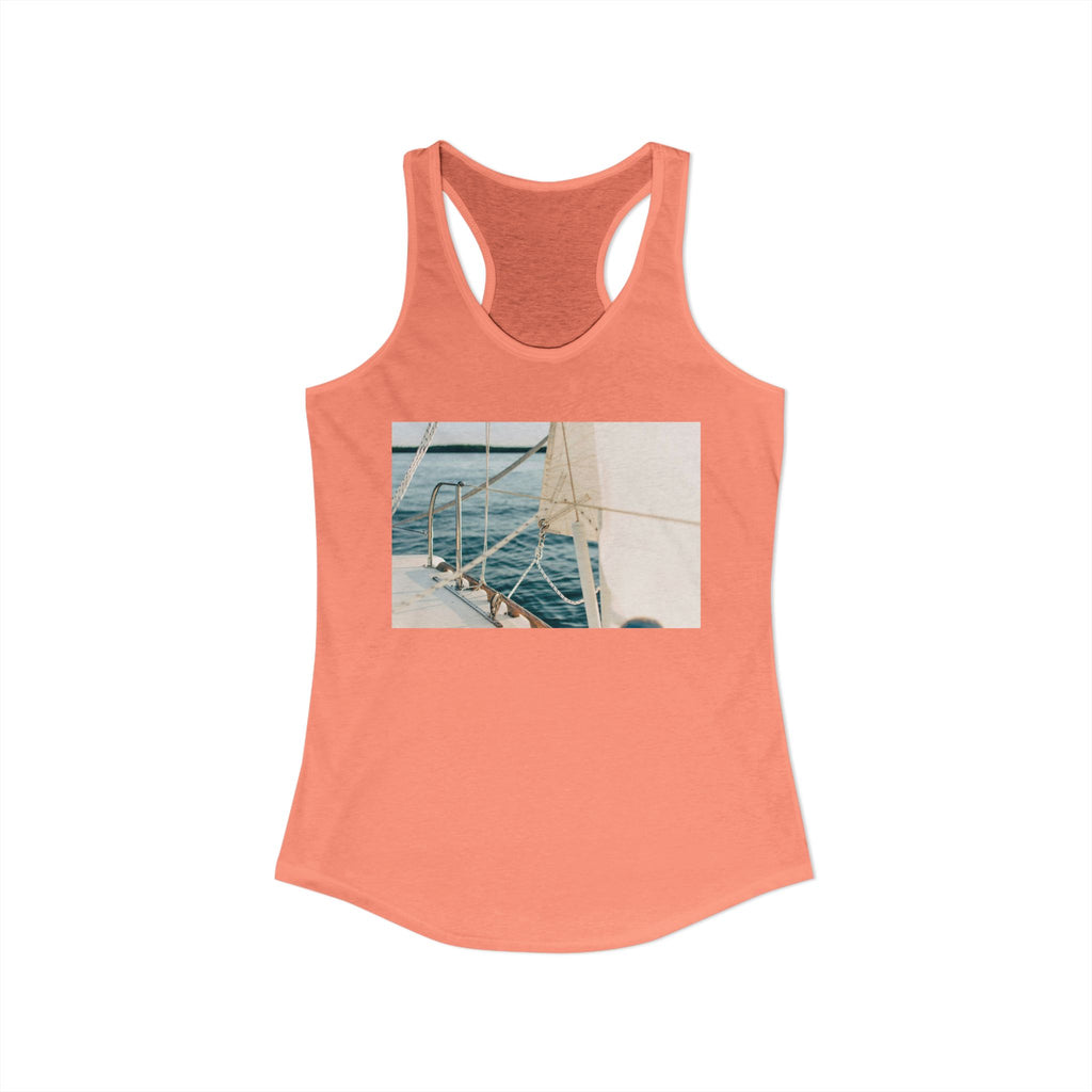 Women's Ideal Racerback Tank - Summer Boat Ocean Live