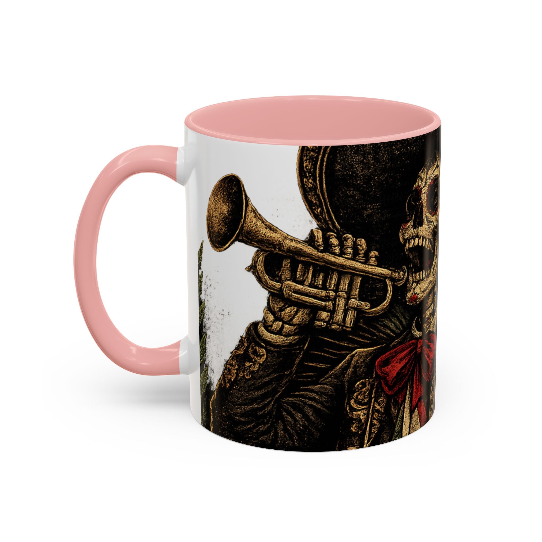 Day of the Dead Soccer Skull Accent Mug — 11/15oz