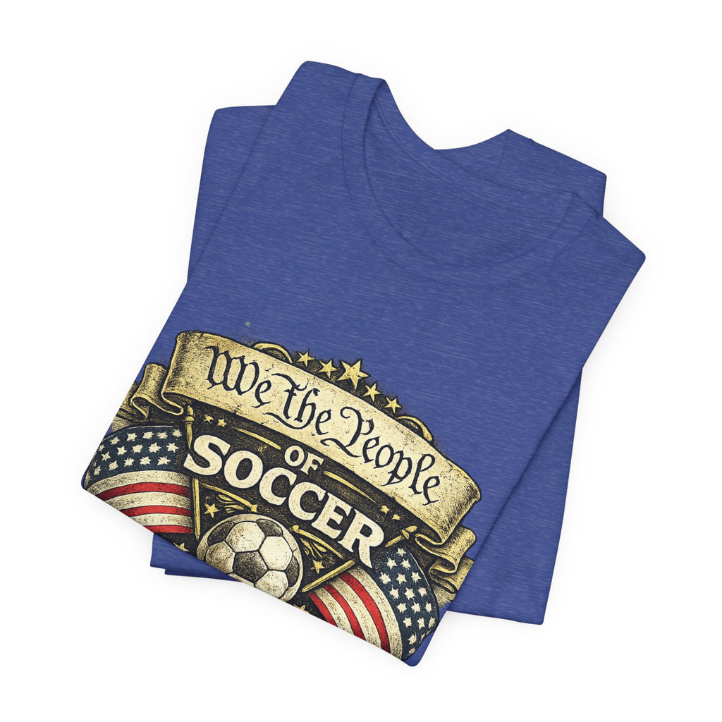 We The People of Soccer T-Shirt — American Flag Vintage Soccer Tee