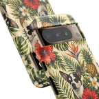 Tropical chihuahua Phone Case — Floral Pineapple Protective Tough Case