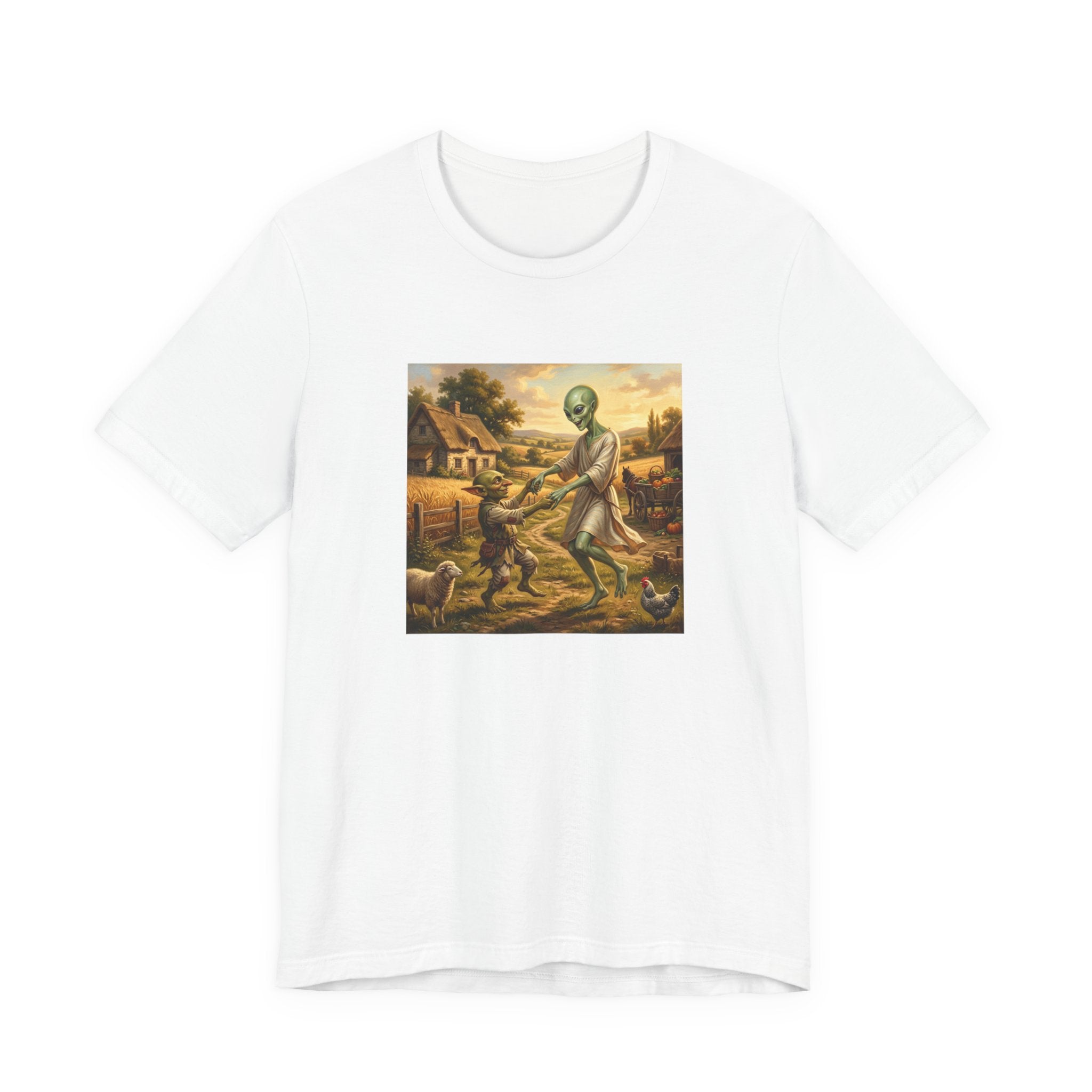 Alien Harvest Vintage Art T‑Shirt