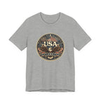 USA Eagle Vintage Patriotic T-Shirt — American Flag Graphic Tee
