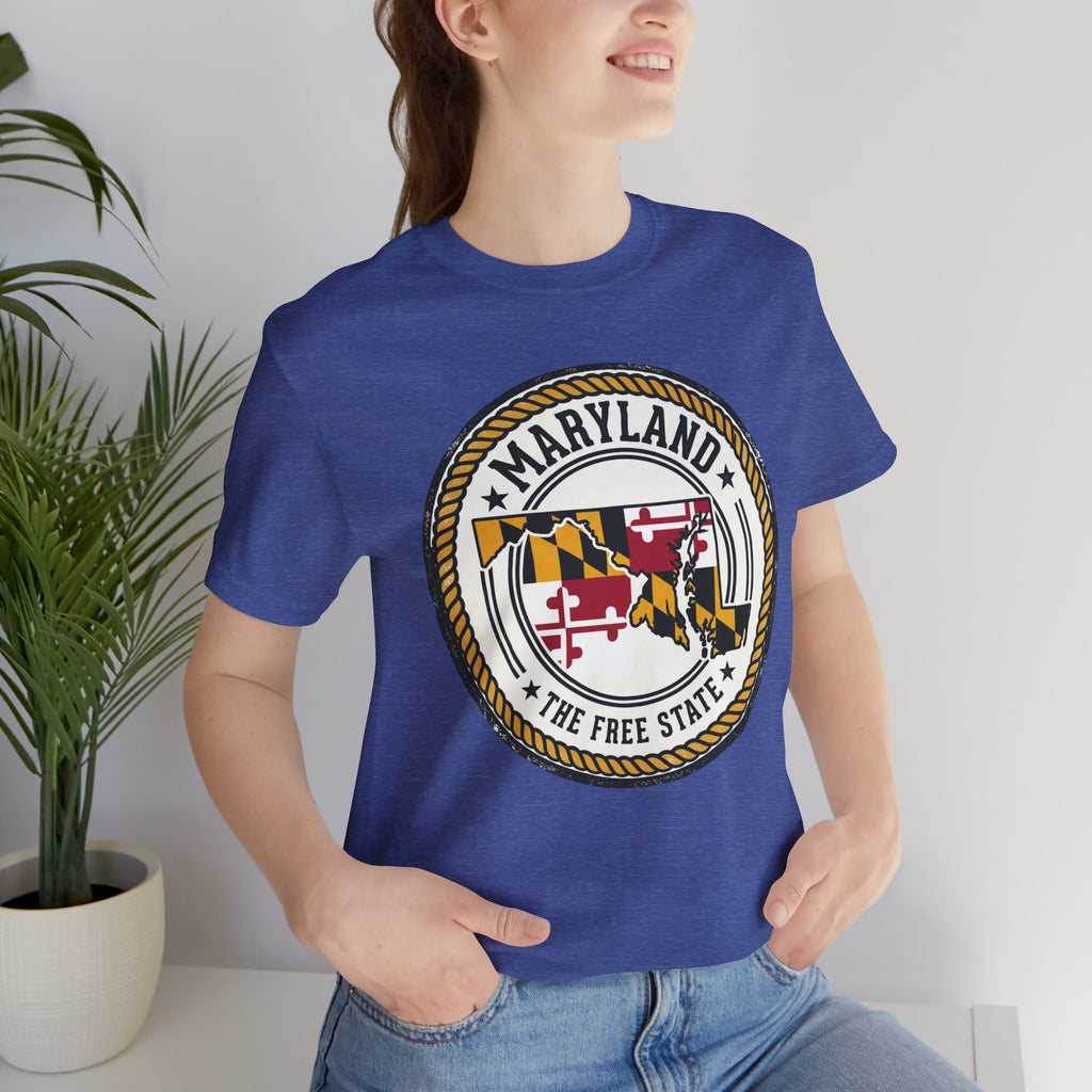 Maryland State Seal T-Shirt – The Free State Flag Emblem Tee