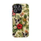 Tropical chihuahua Phone Case — Floral Pineapple Protective Tough Case