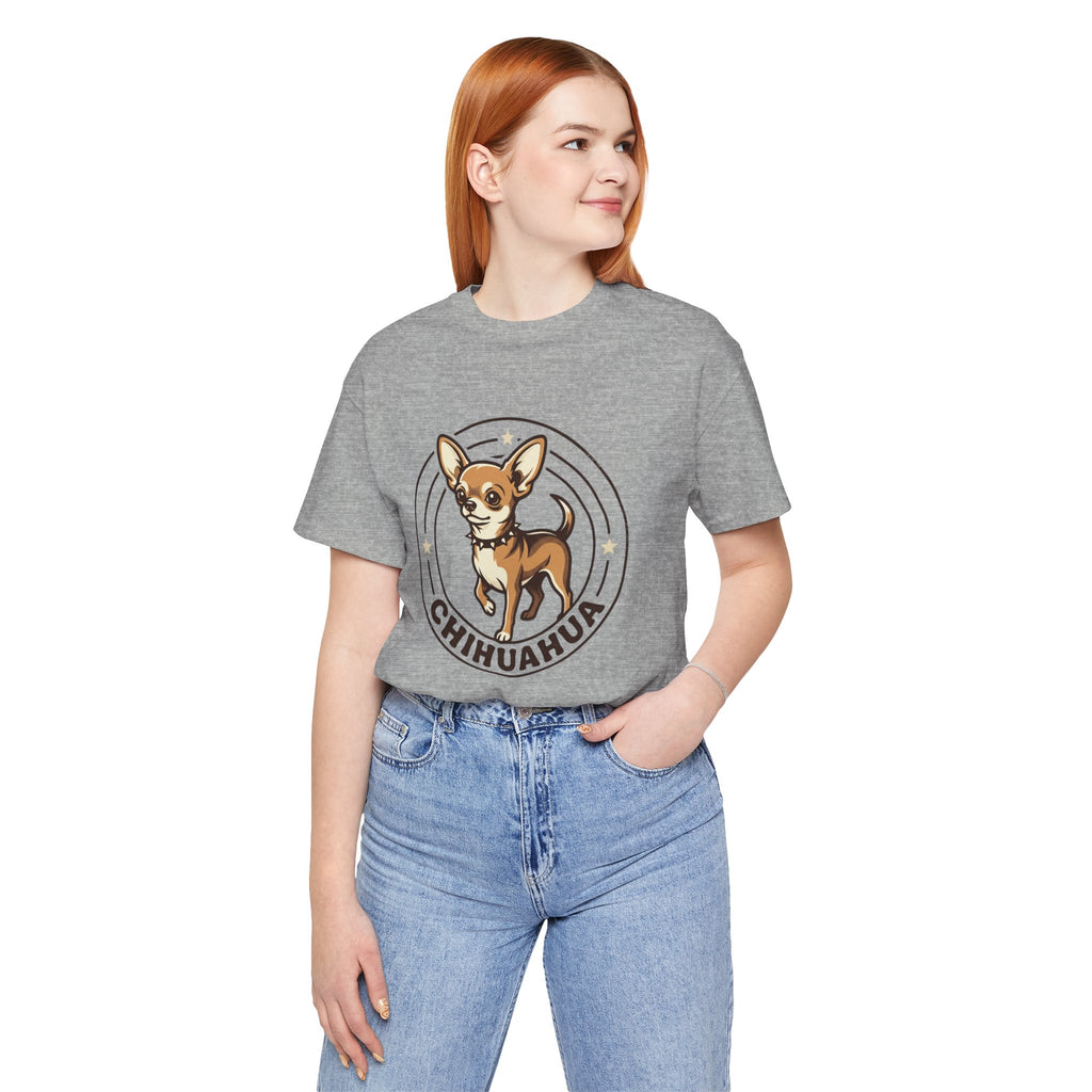 Chihuahua Graphic Tee — Cute Cartoon Dog T‑Shirt for Chihuahua Lovers