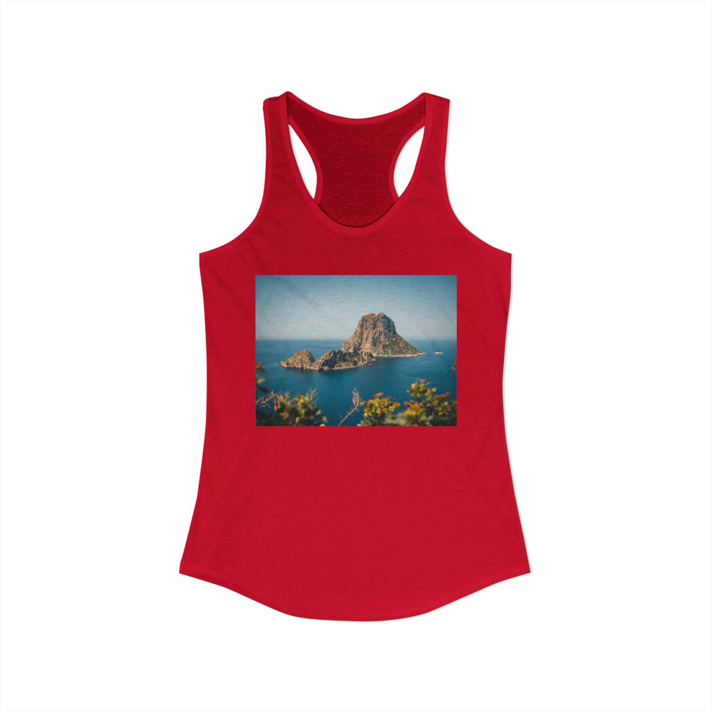 Women's Racerback Tank - Es Vedrà, Spain View