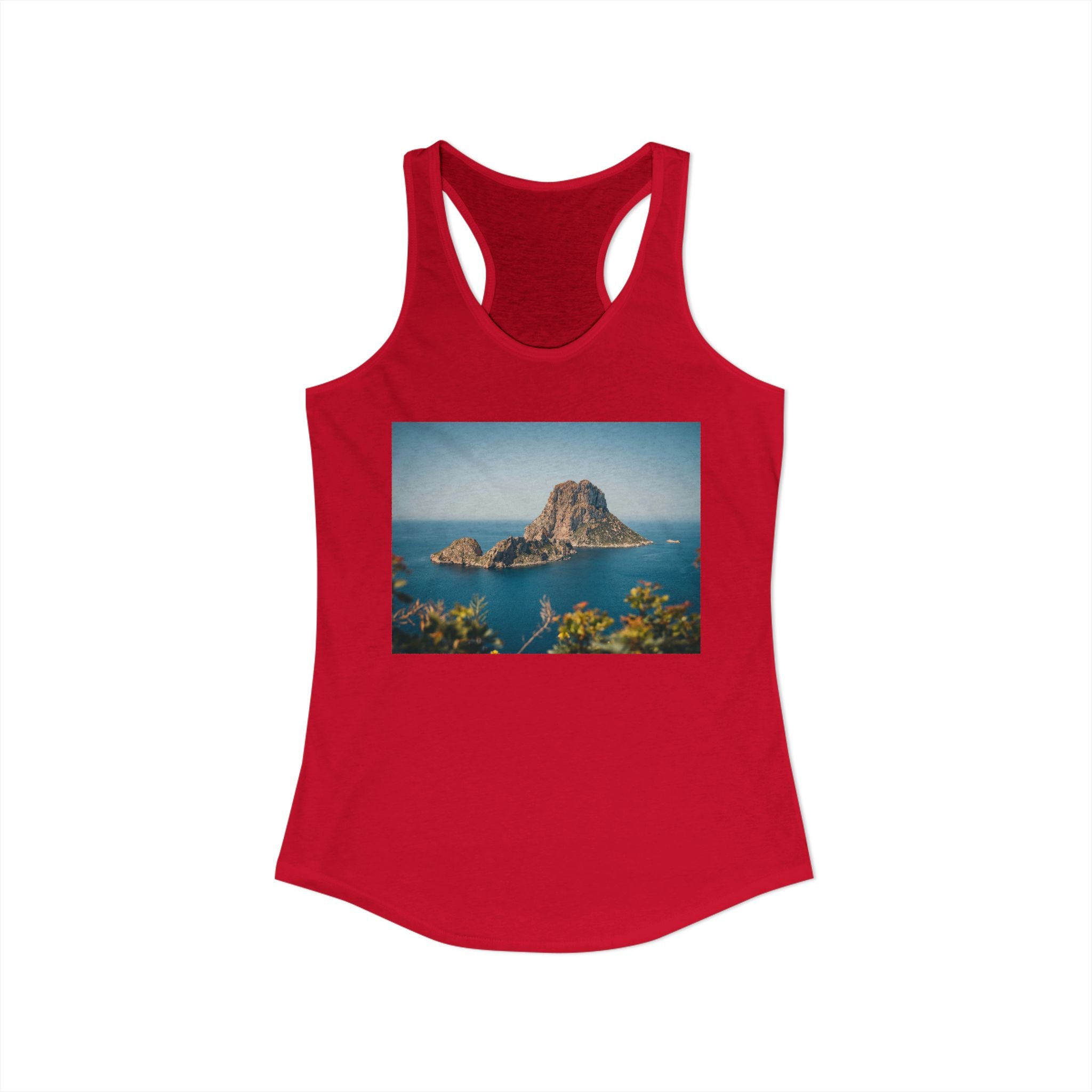 Women's Racerback Tank - Es Vedrà, Spain View