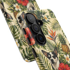 Tropical chihuahua Phone Case — Floral Pineapple Protective Tough Case