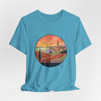 Sunset Tuscan Landscape T-Shirt — Vintage Italian Countryside Graphic Tee