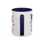 Patriotic Coffee Mug — "Land of the Free Because of the Brave" Accent Mug