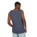 Abstract Wave Mesh Tank Top — Geometric Optical Illusion Graphic Tank