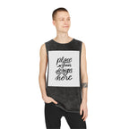 Custom Stonewash Muscle Tank — Vintage Wash Sleeveless Top
