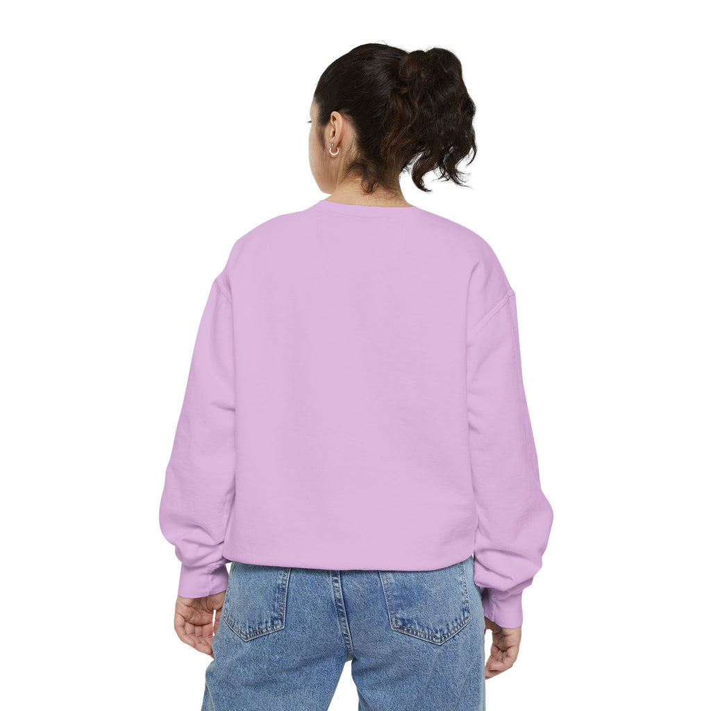 Floral Meadow Sweatshirt — Pink Cosmos Garden Crewneck