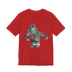 Vintage Grunge Graphic Tee – Monochrome Retro Pinup Girl Design
