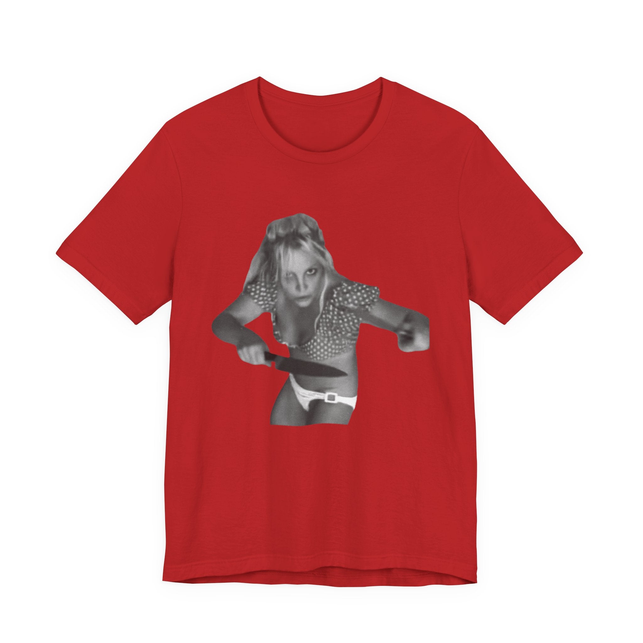 Vintage Grunge Graphic Tee – Monochrome Retro Pinup Girl Design