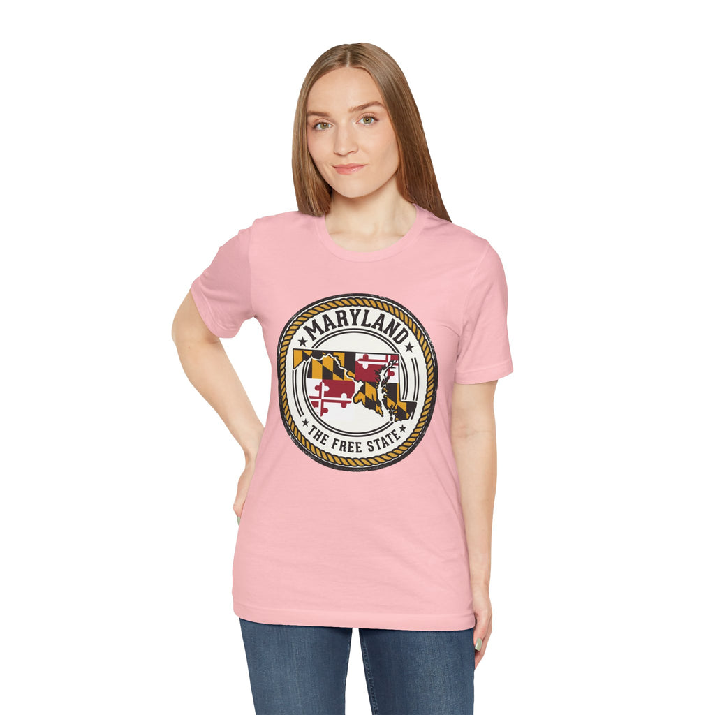 Maryland State Seal T-Shirt – The Free State Flag Emblem Tee