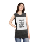Custom Stonewash Muscle Tank — Vintage Wash Sleeveless Top
