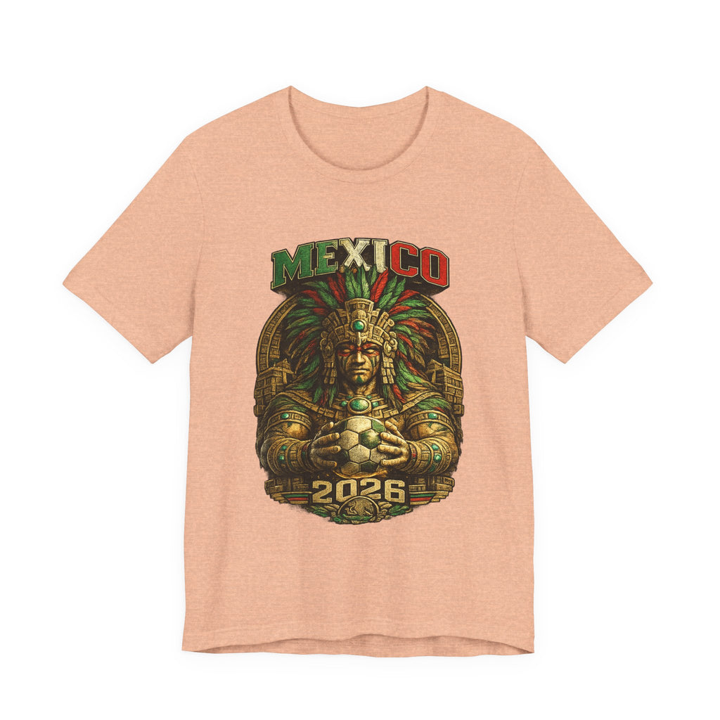 Mexico 2026 Aztec Warrior T-Shirt — Vintage Mexican Pride Soccer World Cup Tee
