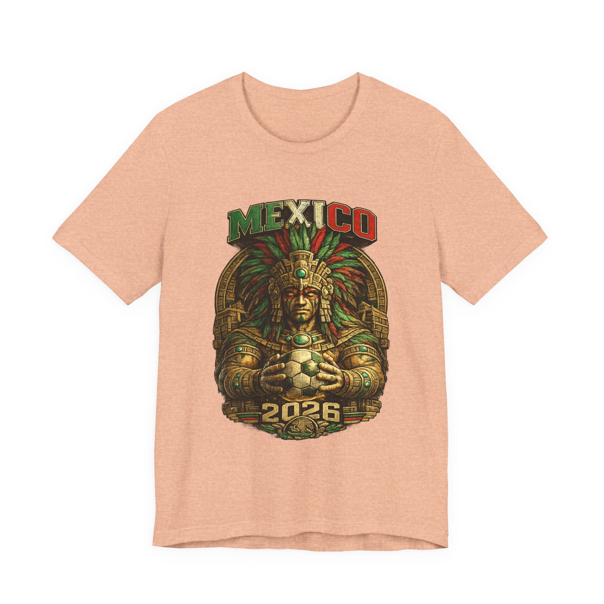 Mexico 2026 Aztec Warrior T-Shirt — Vintage Mexican Pride Soccer World Cup Tee