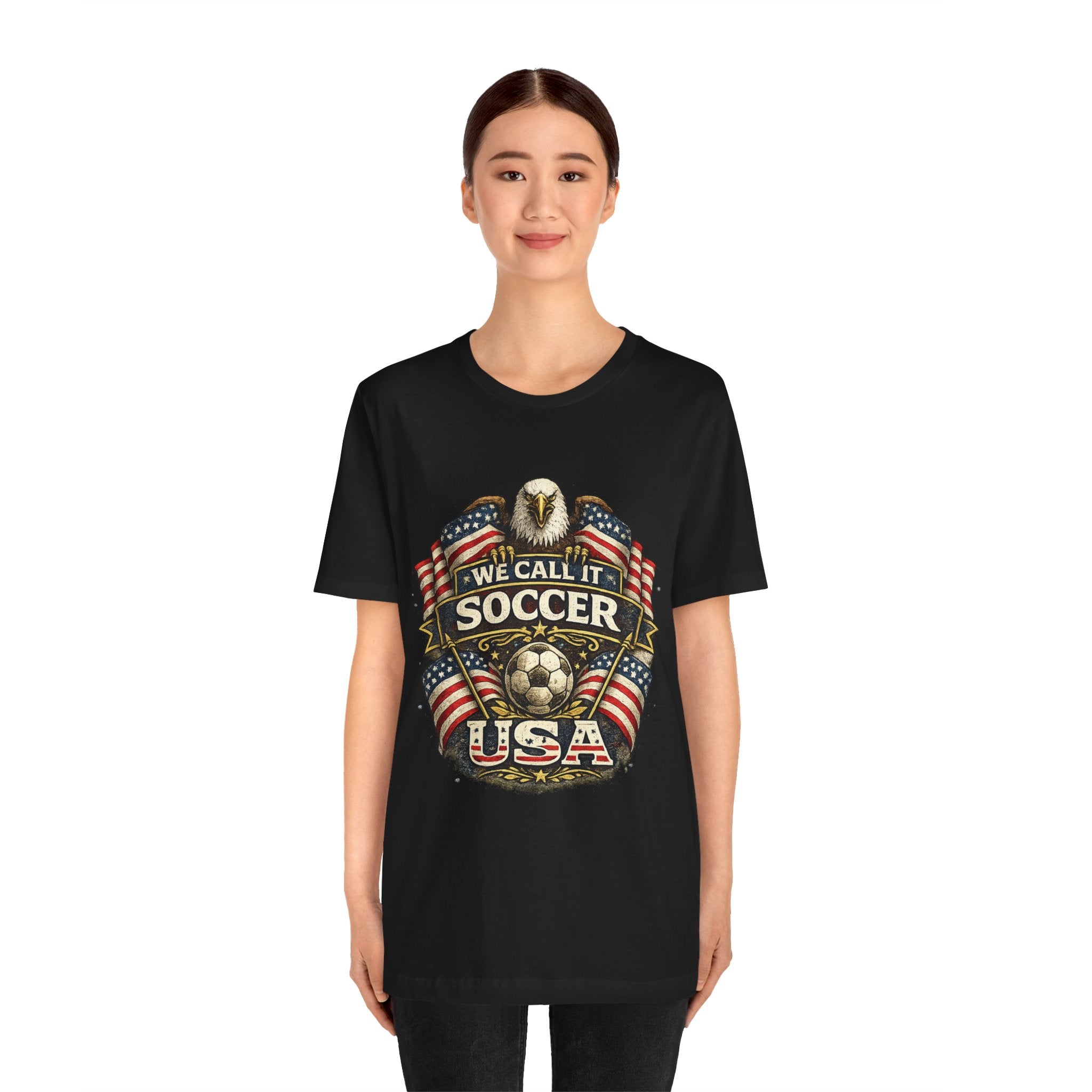 We Call It Soccer USA T-Shirt – Patriotic Eagle Soccer Tee