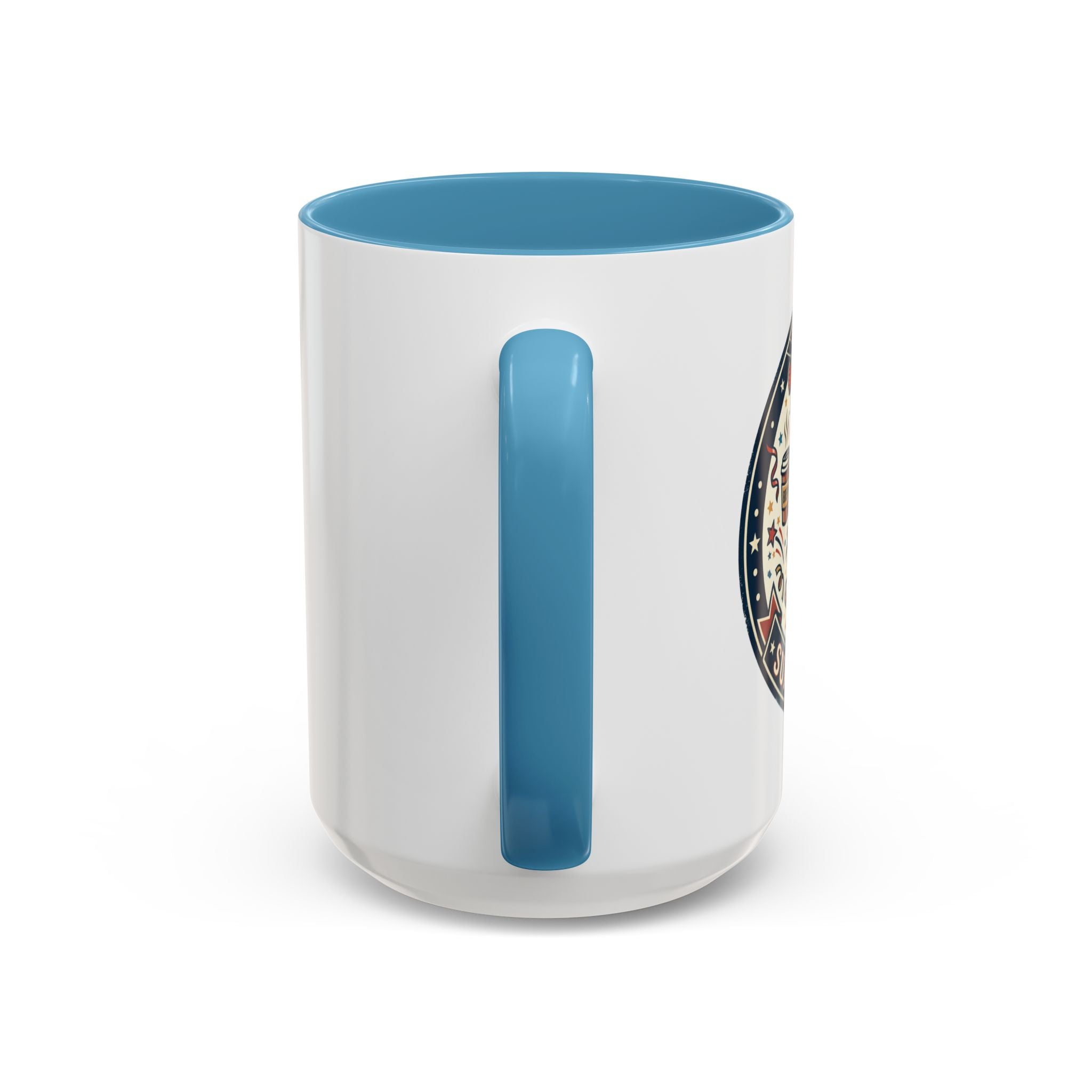 Space Camper Patch Coffee Mug — Retro Astronaut Camper 11/15oz Accent Mug