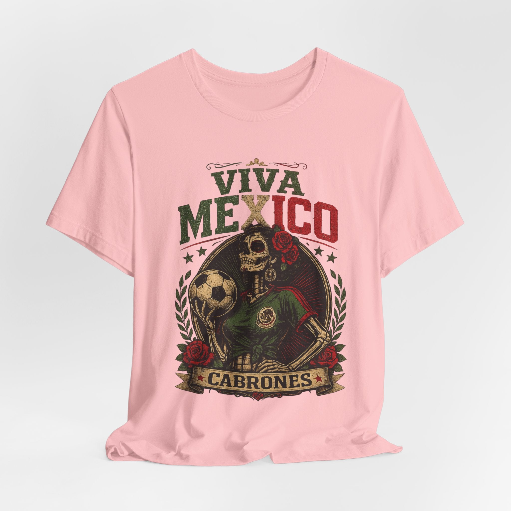 Mexico Catrina Skull T‑Shirt — Day of the Dead Mexican Soccer Tee