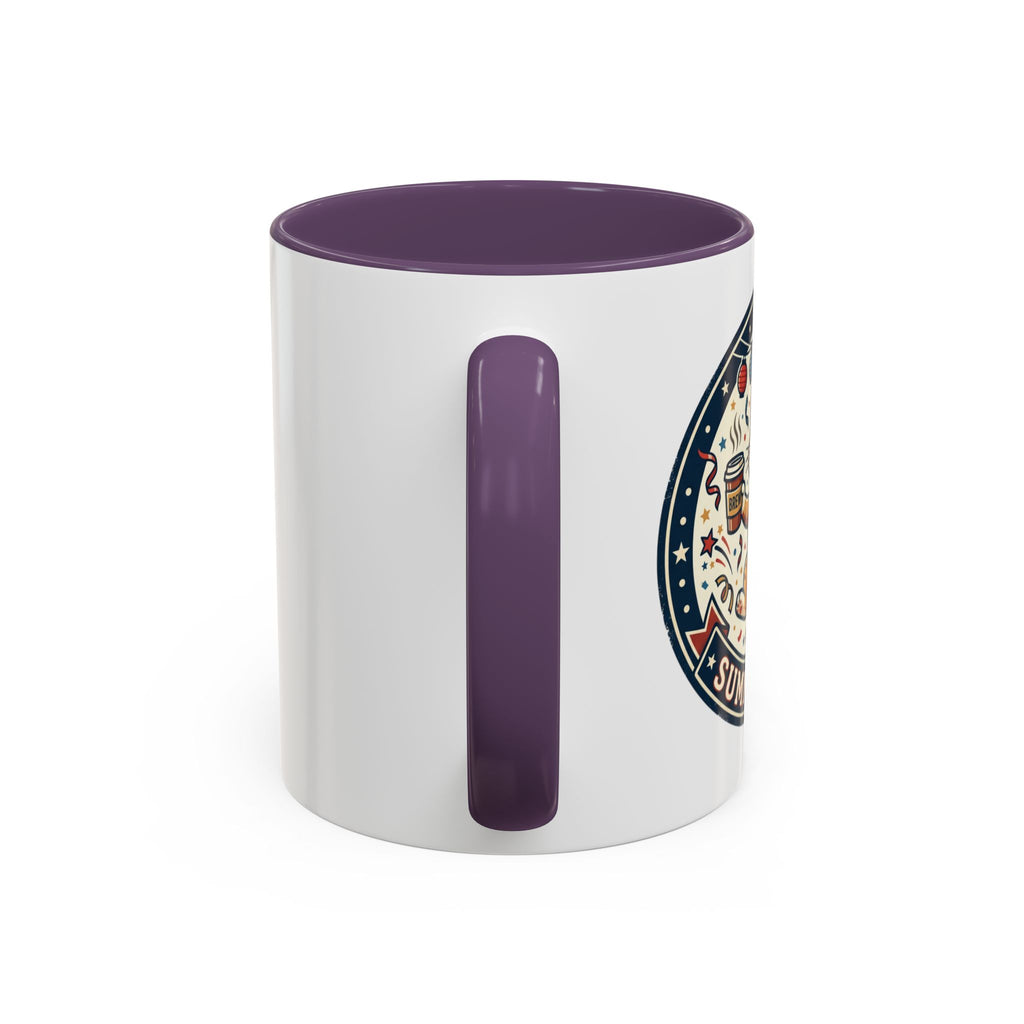 Space Camper Patch Coffee Mug — Retro Astronaut Camper 11/15oz Accent Mug
