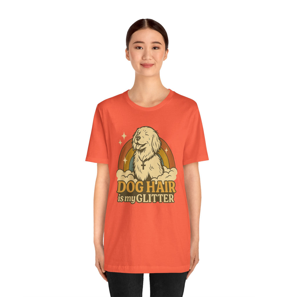 "Dog Hair Is My Glitter" – Retro Golden Vibes Edition