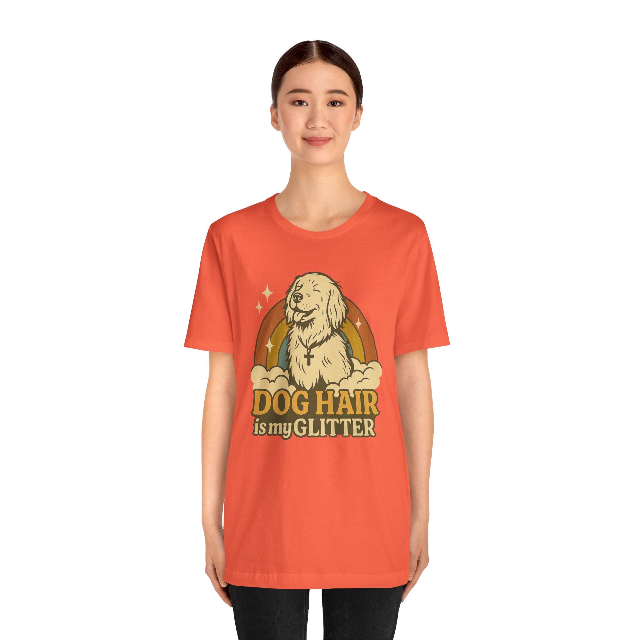"Dog Hair Is My Glitter" – Retro Golden Vibes Edition
